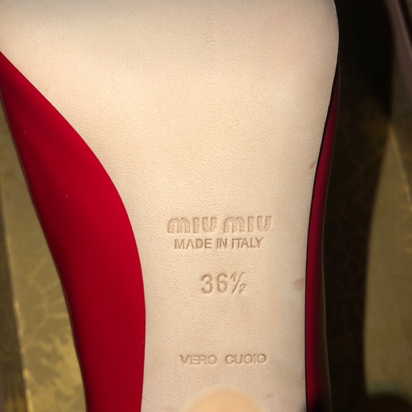 Miu Miu Red High Heels - Picture 5 of 5